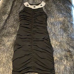 NWOT Very Slimming Black Dress L
